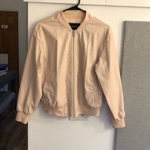 Blush bomber jacket